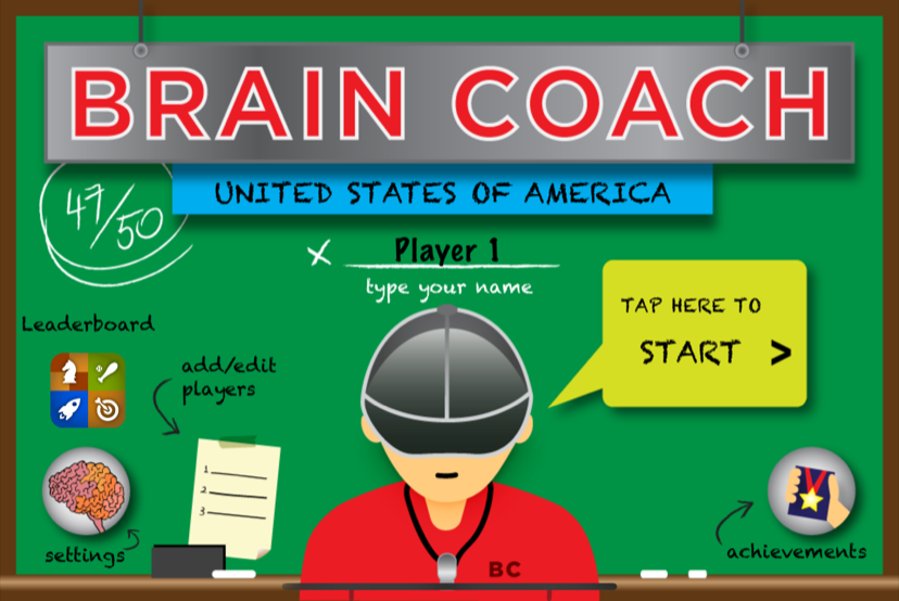 Main menu with player profiles